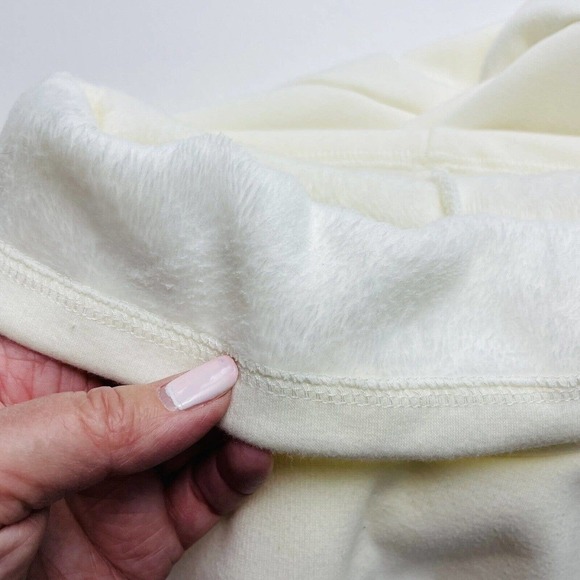 Vermont Country Store Sweatshirt Sweater Womens 2X Ivory Fleece Lined‎ Cowl Neck - Picture 5 of 8